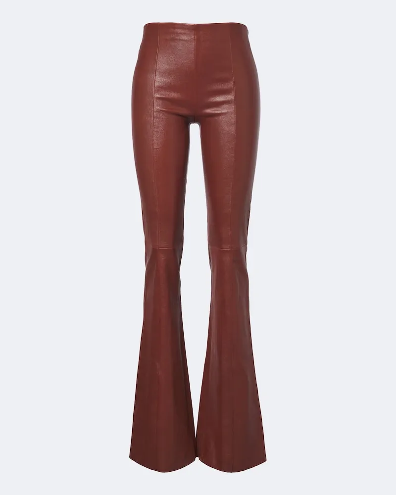 Stouls Hose Gege aus Leder Rot