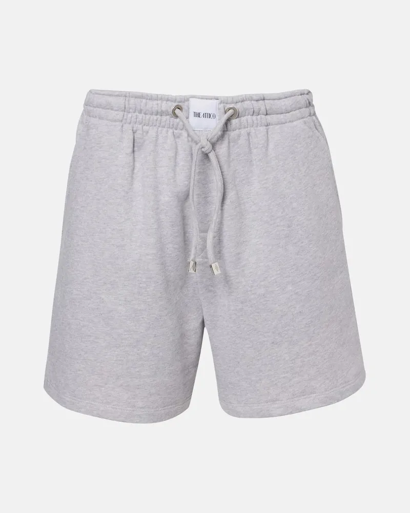 ATTICO Shorts aus einem Baumwollgemisch Grau
