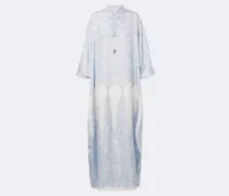 Kaftan Baiadera aus Seiden-Twill