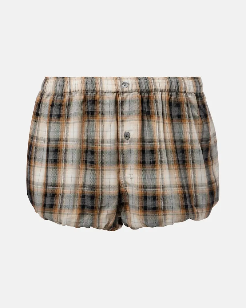 Acne Studios Shorts aus einem Baumwollgemisch Beige