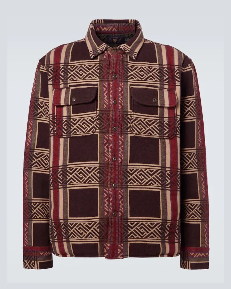 RRL Hemdjacke aus Baumwoll-Jacquard Multicolor