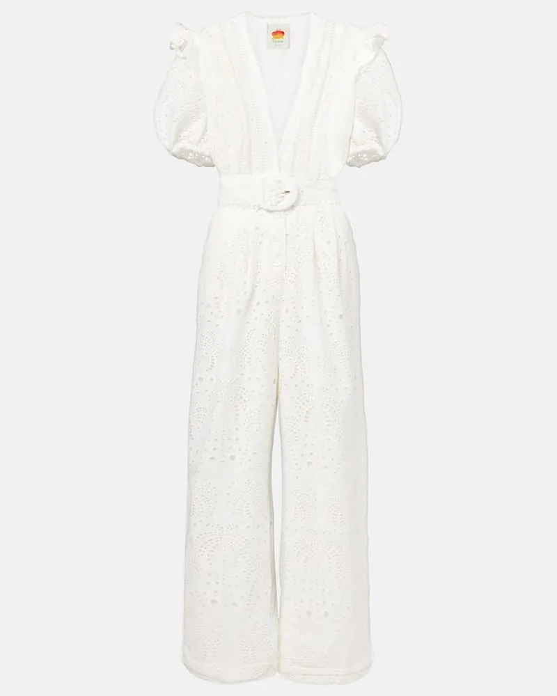 FARM Rio Jumpsuit aus Baumwolle Weiß