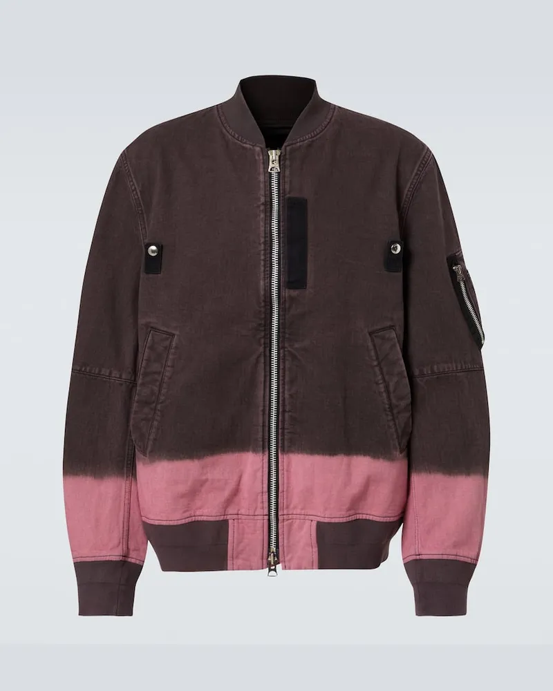 Sacai Blouson aus Baumwolle Braun