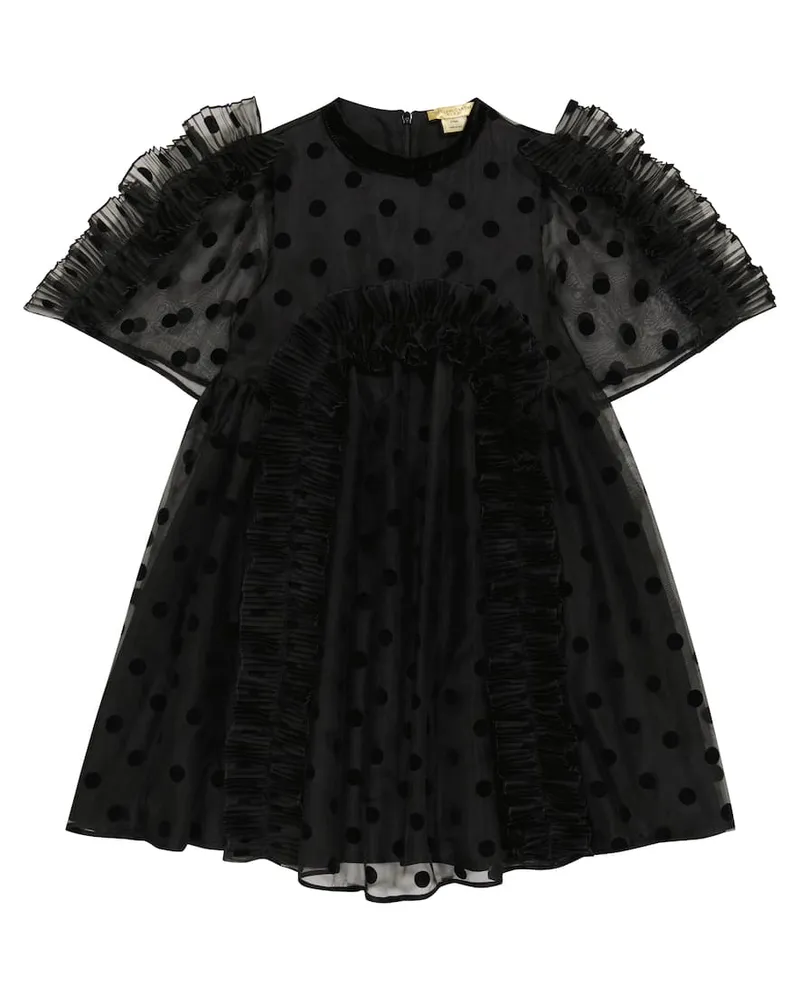 Stella McCartney Kids Kleid aus Tüll Schwarz