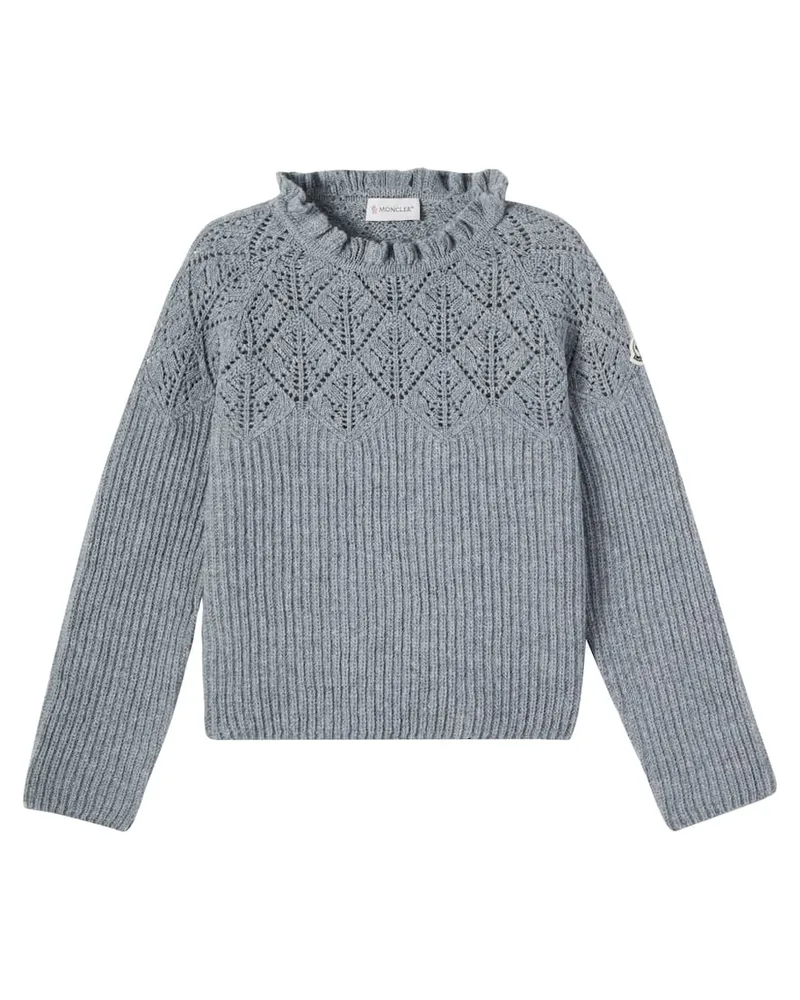 Moncler Pullover aus Schurwolle Grau