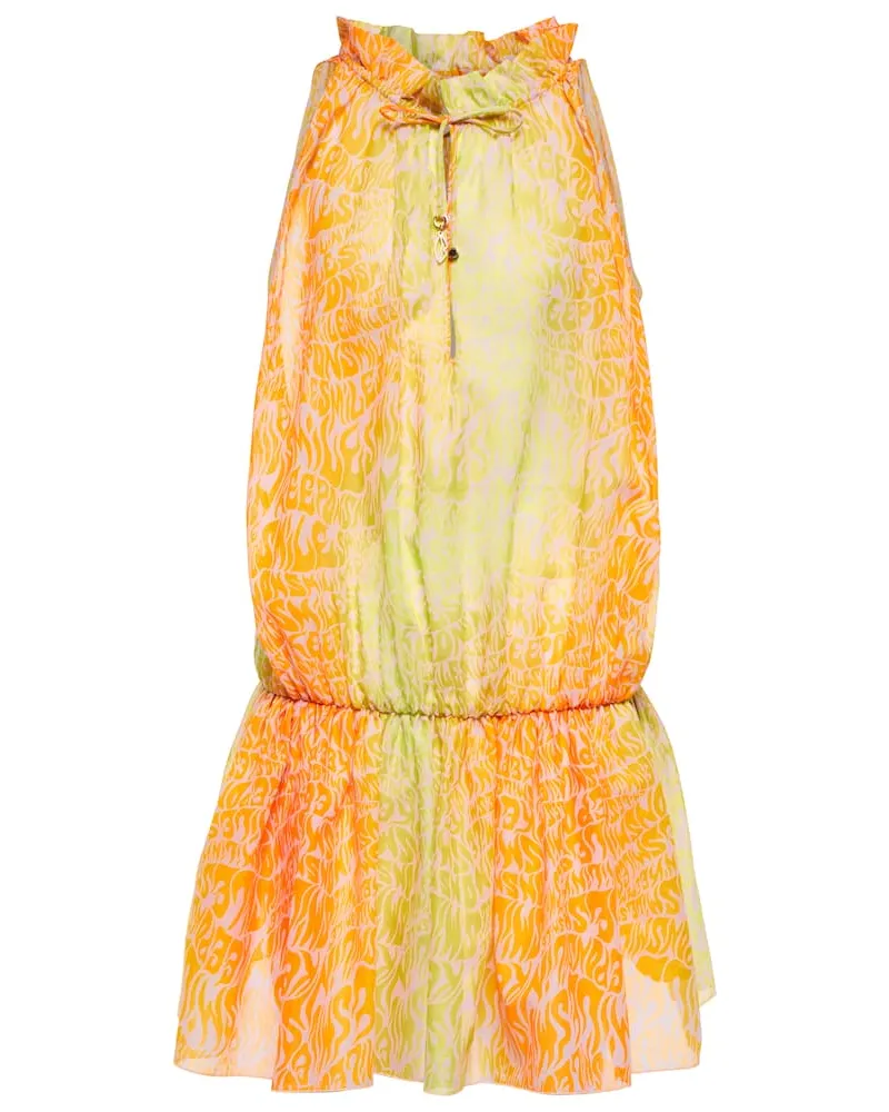 Stella McCartney Bedrucktes Minikleid aus Baumwolle Multicolor