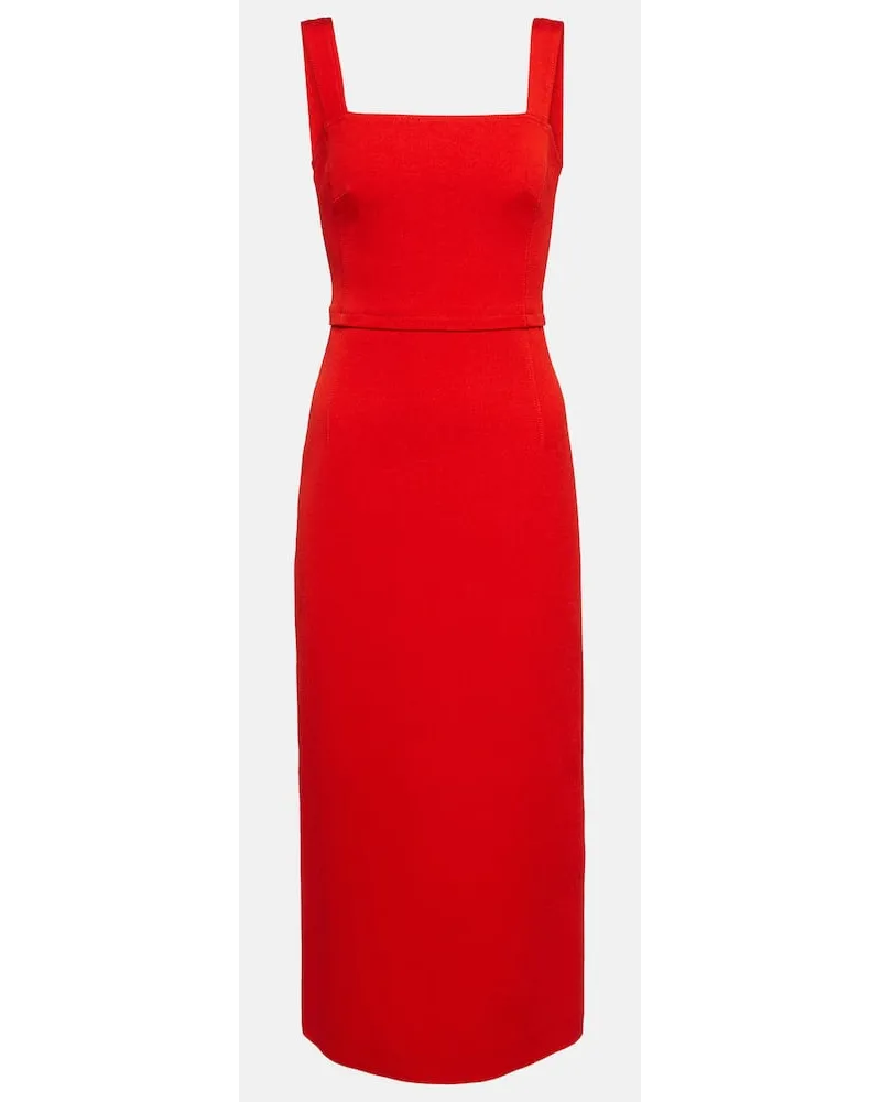Tory Burch Midikleid Bodycon aus Faille Rot