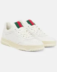 Gucci Sneakers  Re-Web aus Leder Weiss