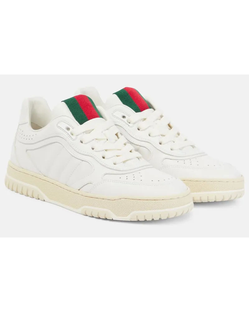 Gucci Sneakers  Re-Web aus Leder Weiss