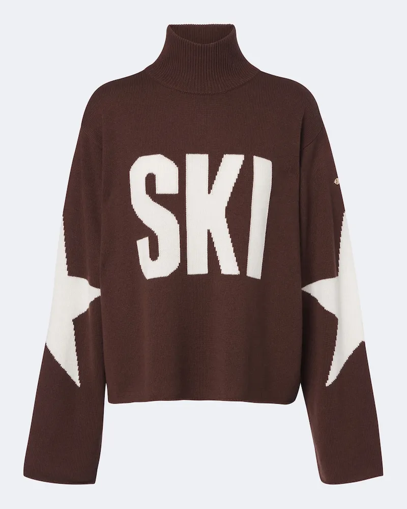 GOLDBERGH Rollkragenpullover aus einem Wollgemisch Braun