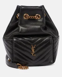 Saint Laurent Bucket-Bag Joe Mini aus Leder Schwarz