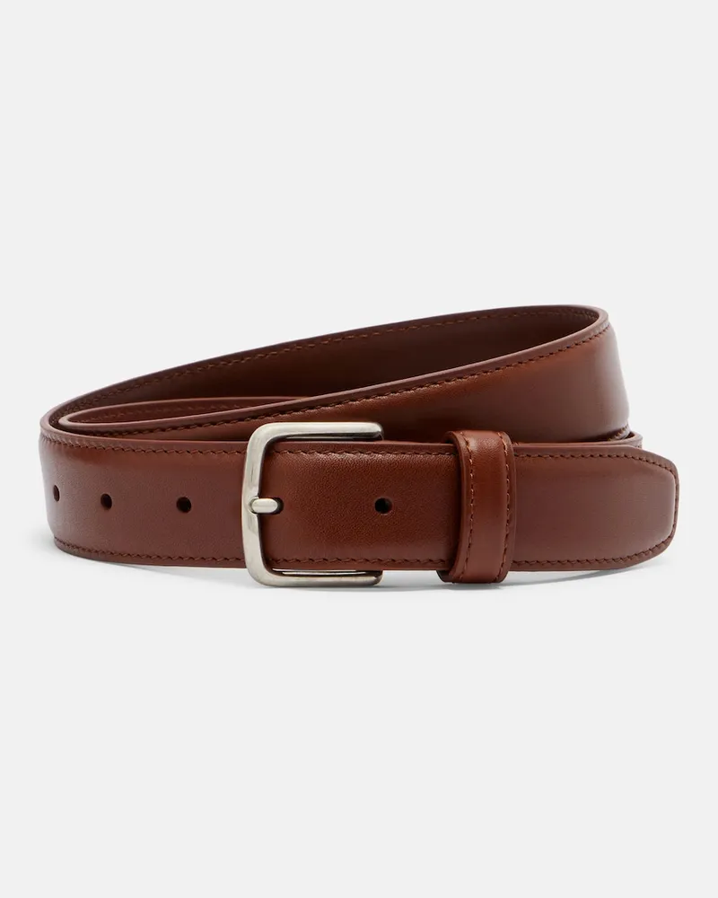The Row Gürtel Classic aus Leder Braun
