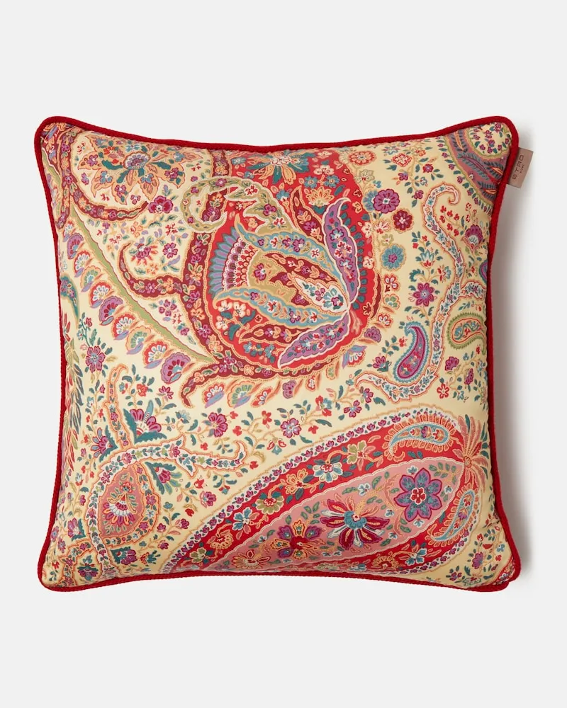 Etro Kissen aus Baumwolle Rot