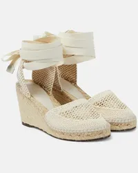 Isabel Marant Espadrille-Wedges Alfafi aus Raffiabast Weiss