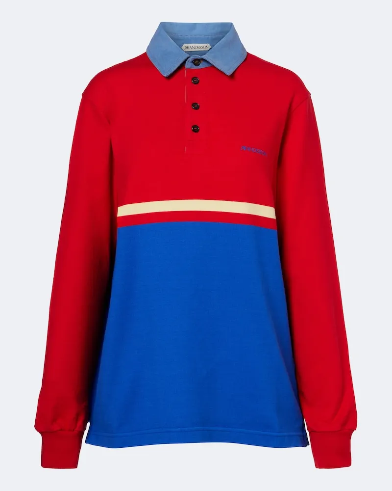 J.W.Anderson Poloshirt aus Baumwoll-Jersey Multicolor