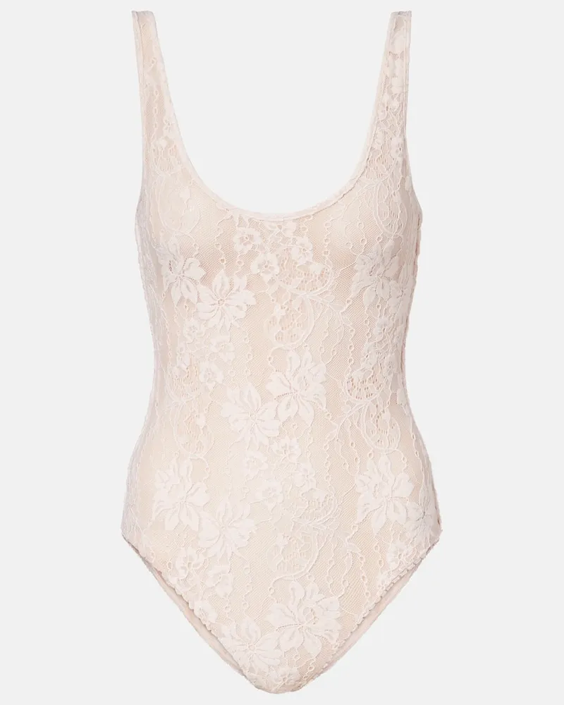 Zimmermann Body aus Spitze Rosa