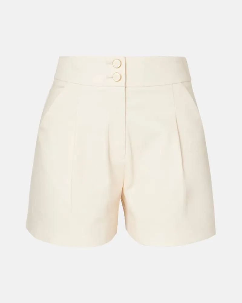 Veronica Beard High-Rise Shorts Devina Weiß