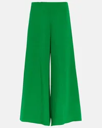 Valentino Garavani Mid-Rise Culottes aus Seide Gruen