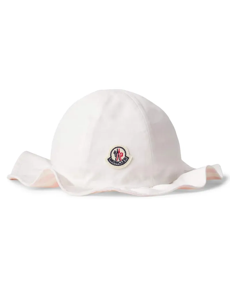 Moncler Baby Hut aus Baumwolle Rosa