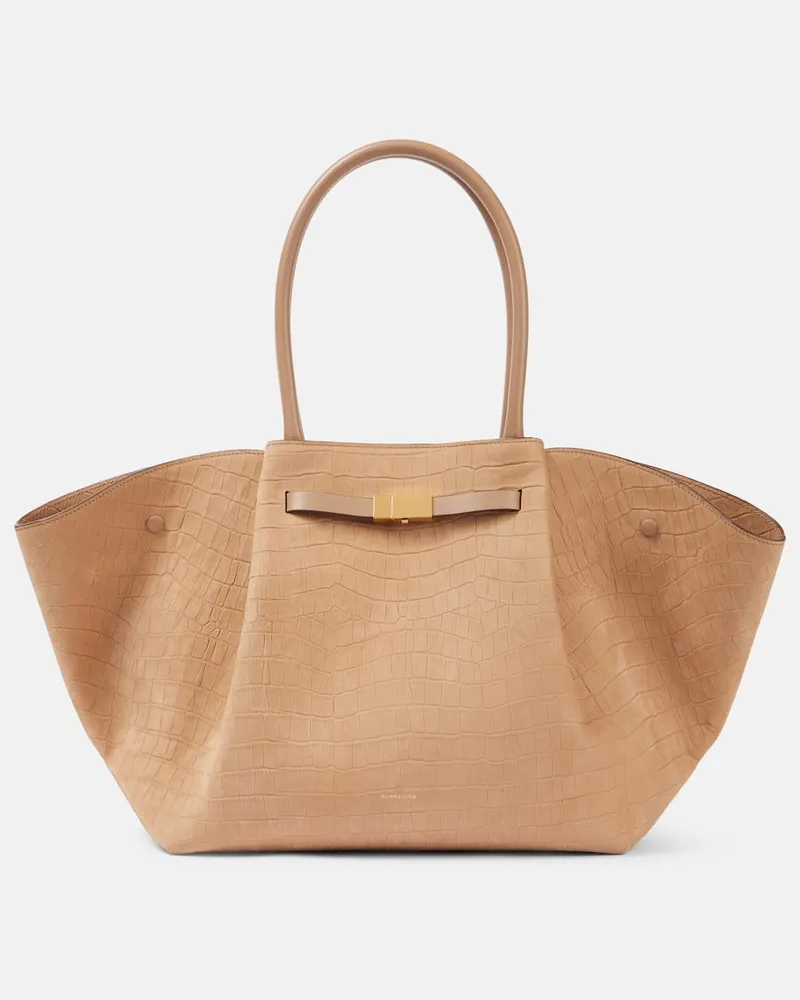 DeMELLIER Tote New York aus Leder Beige