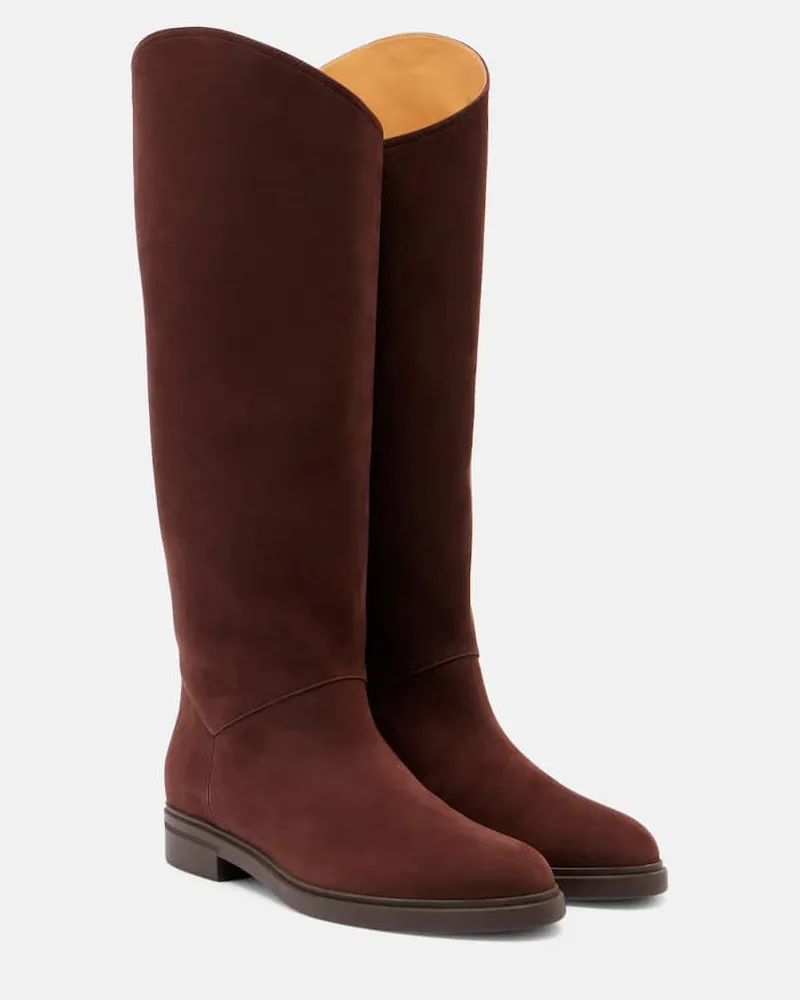 Loro Piana Stiefel Kilda aus Veloursleder Braun