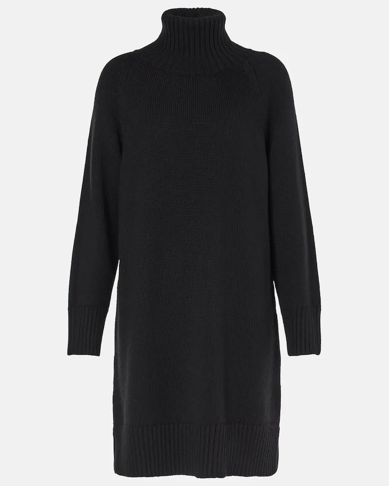 Max Mara Pulloverkleid Trudy aus Schurwolle Schwarz