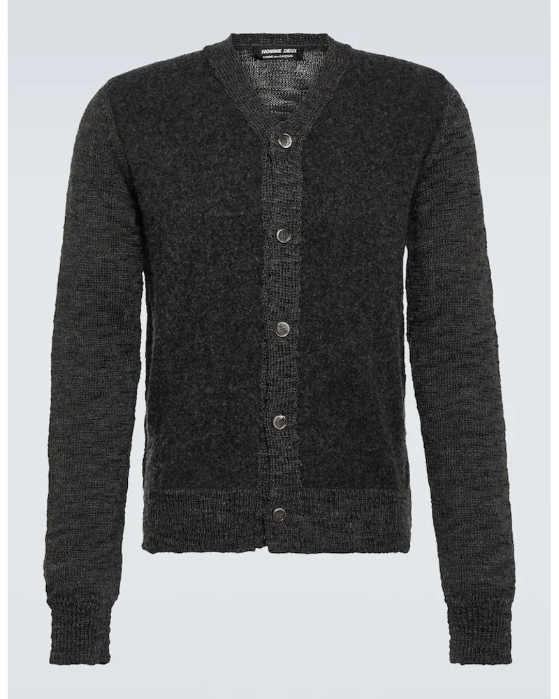 Comme des Garçons Comme des Garçons Homme Deux Cardigan aus Wolle Grau