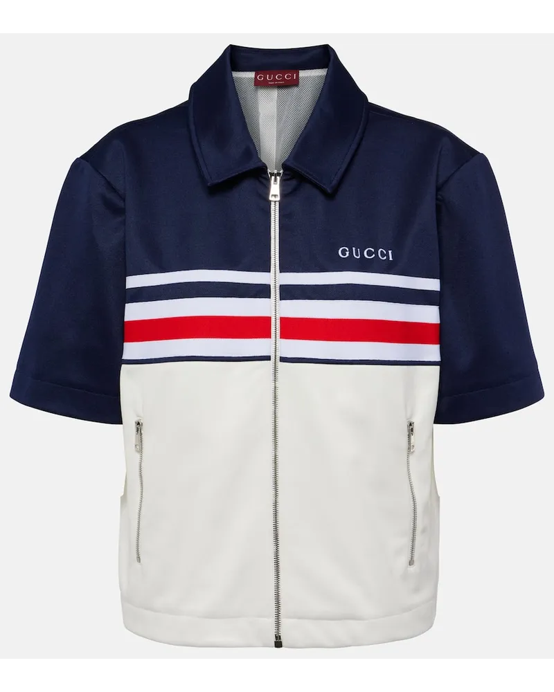 Gucci Top aus Jersey Multicolor