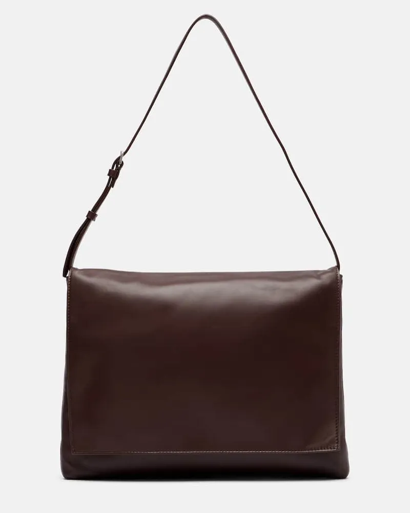 The Row Schultertasche Nan aus Leder Braun