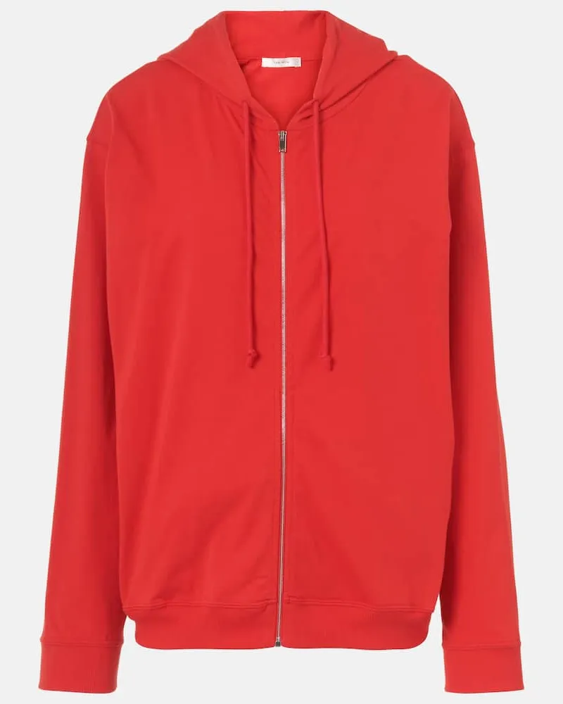 The Row Kapuzenjacke Rosy aus Baumwoll-Jersey Rot