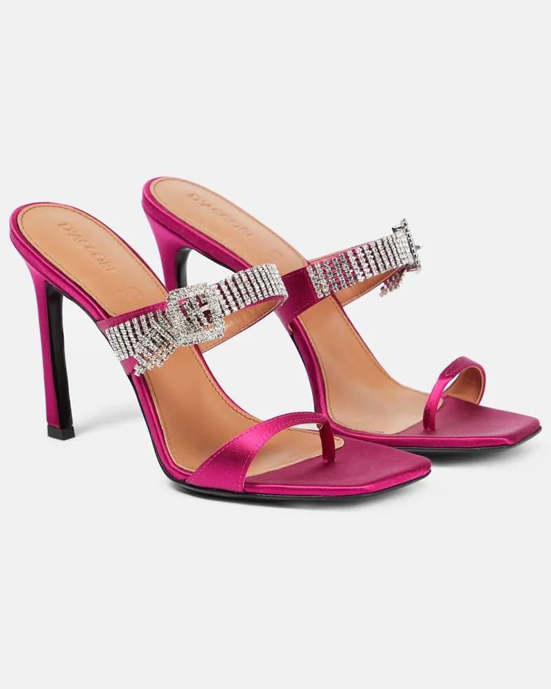 D’Accori Verzierte Sandalen Dahlia Rosa