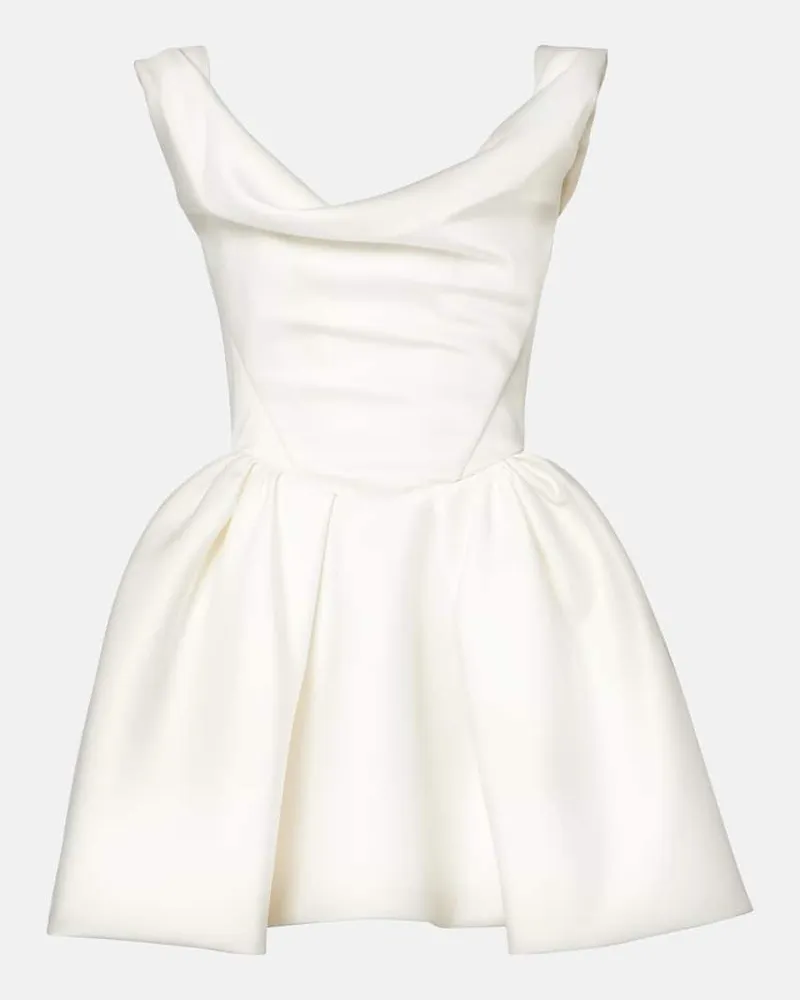 Vivienne Westwood Bridal Minikleid Bagatelle aus Satin Weiß