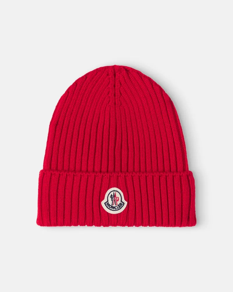 Moncler Mütze aus Schurwolle Rot