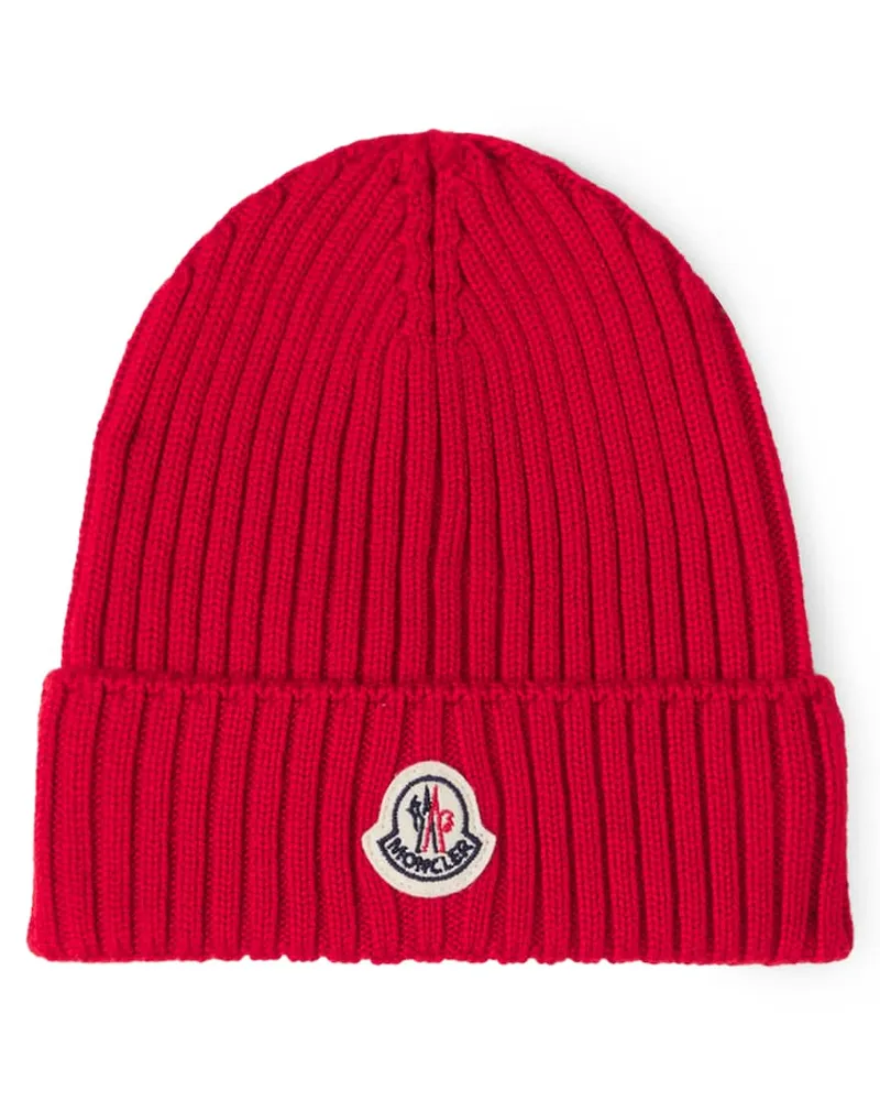 Moncler Mütze aus Schurwolle Rot