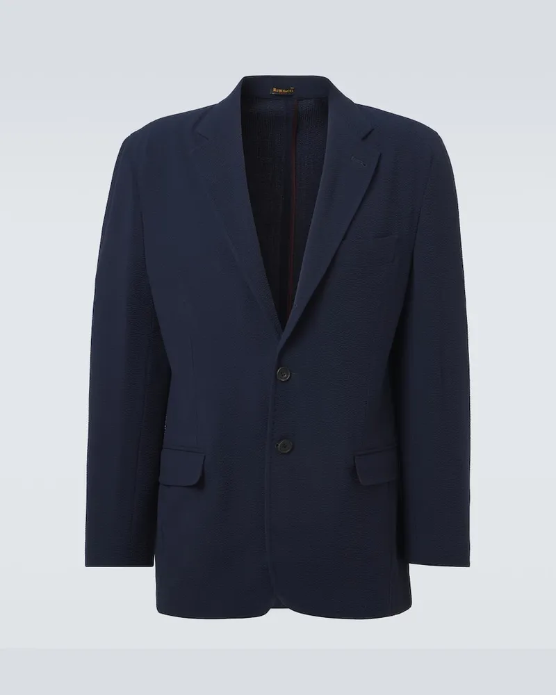 Rubinacci Blazer aus Wolle Blau