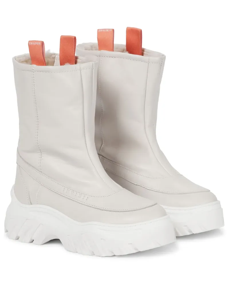 INUIKII Stiefel aus Leder Weiß