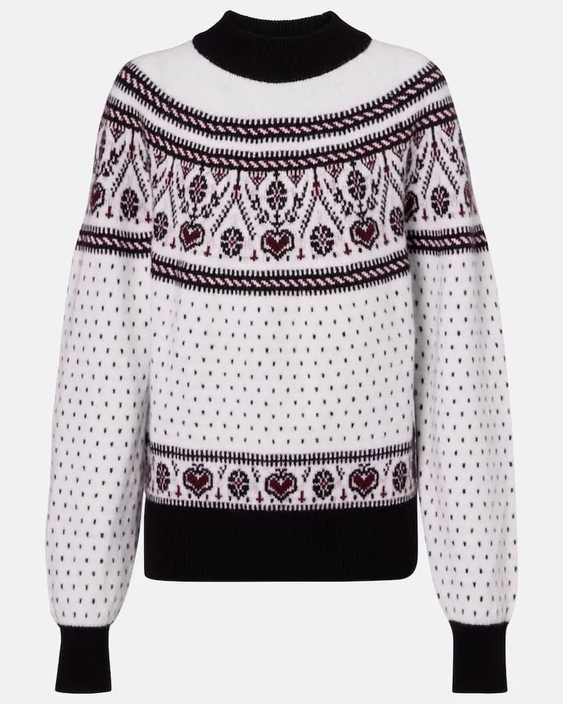 KHAITE Pullover Guy aus Kaschmir Weiß