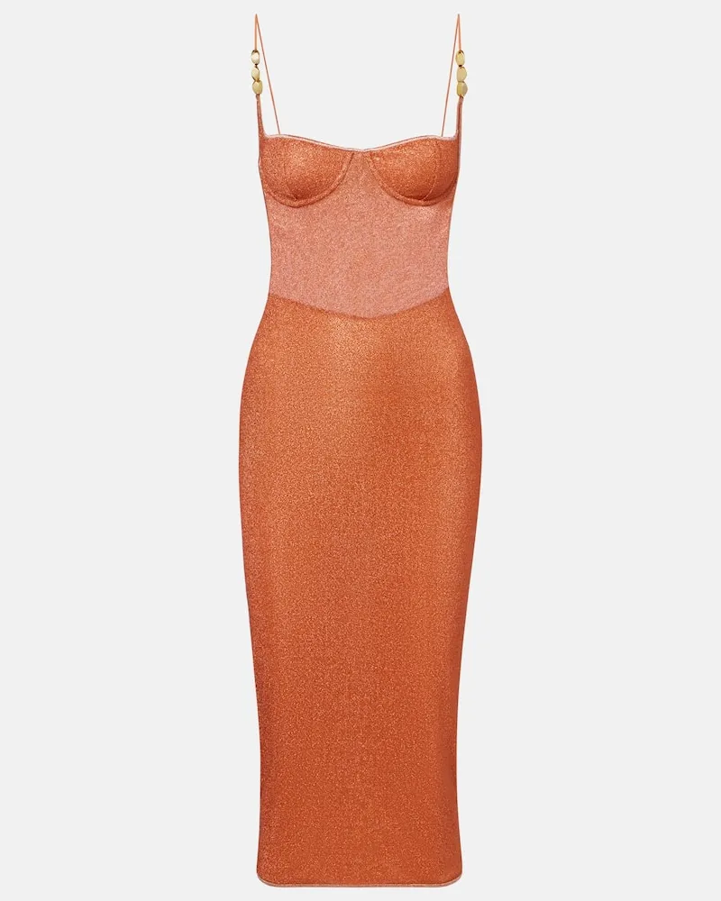 Oséree Oséree Midikleid Lumière Orange