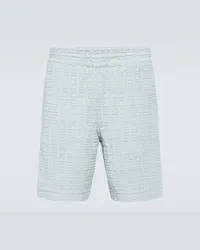 Givenchy Bermuda-Shorts 4G aus einem Baumwollgemisch Blau