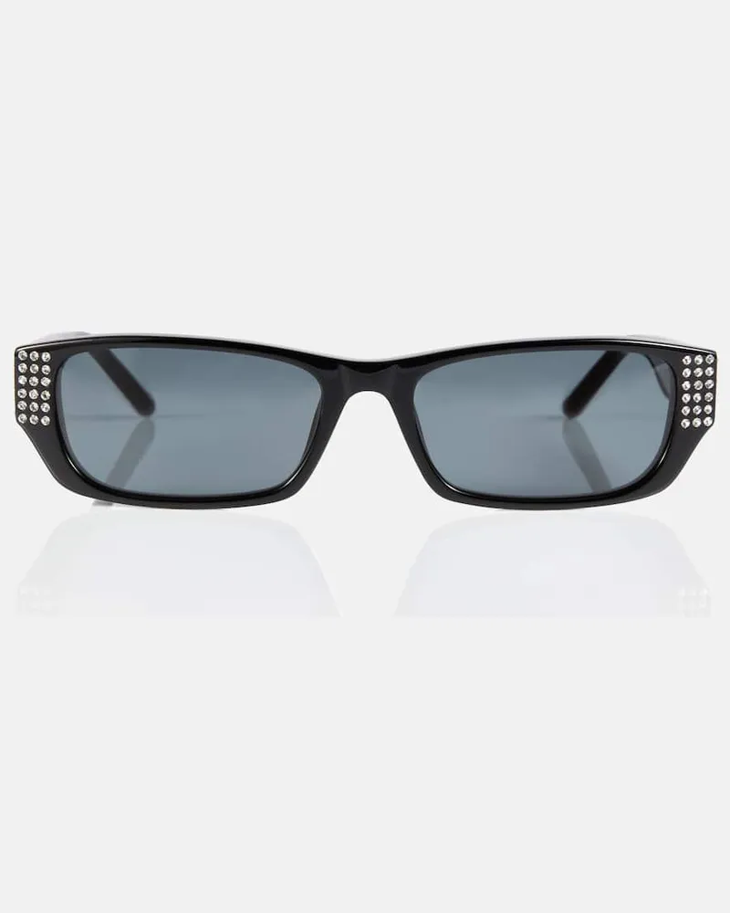 Magda Butrym X Linda Farrow Eckige Sonnenbrille Schwarz