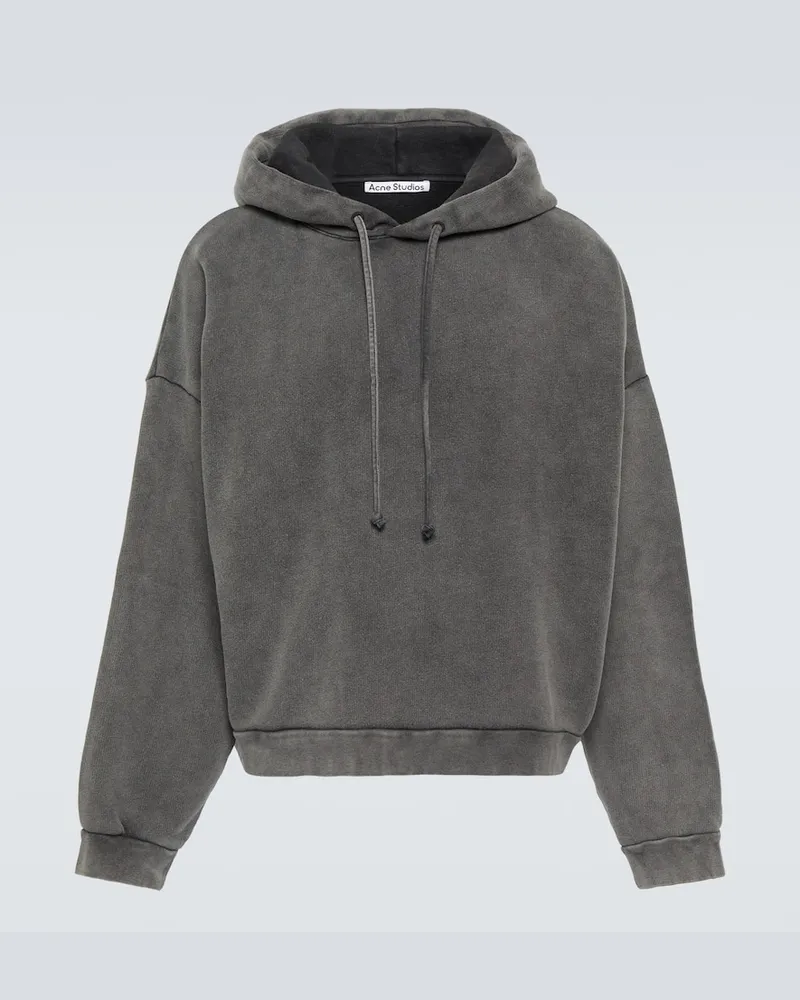 Acne Studios Hoodie aus Baumwolle Schwarz