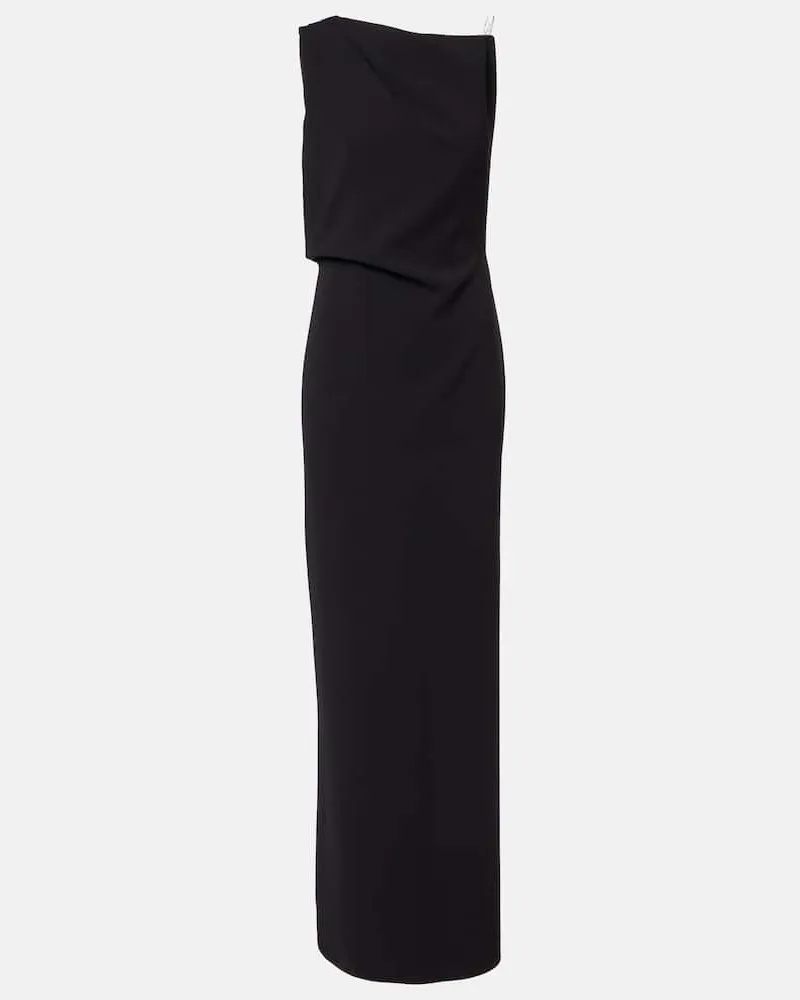 Max Mara Maxikleid Pentola Schwarz