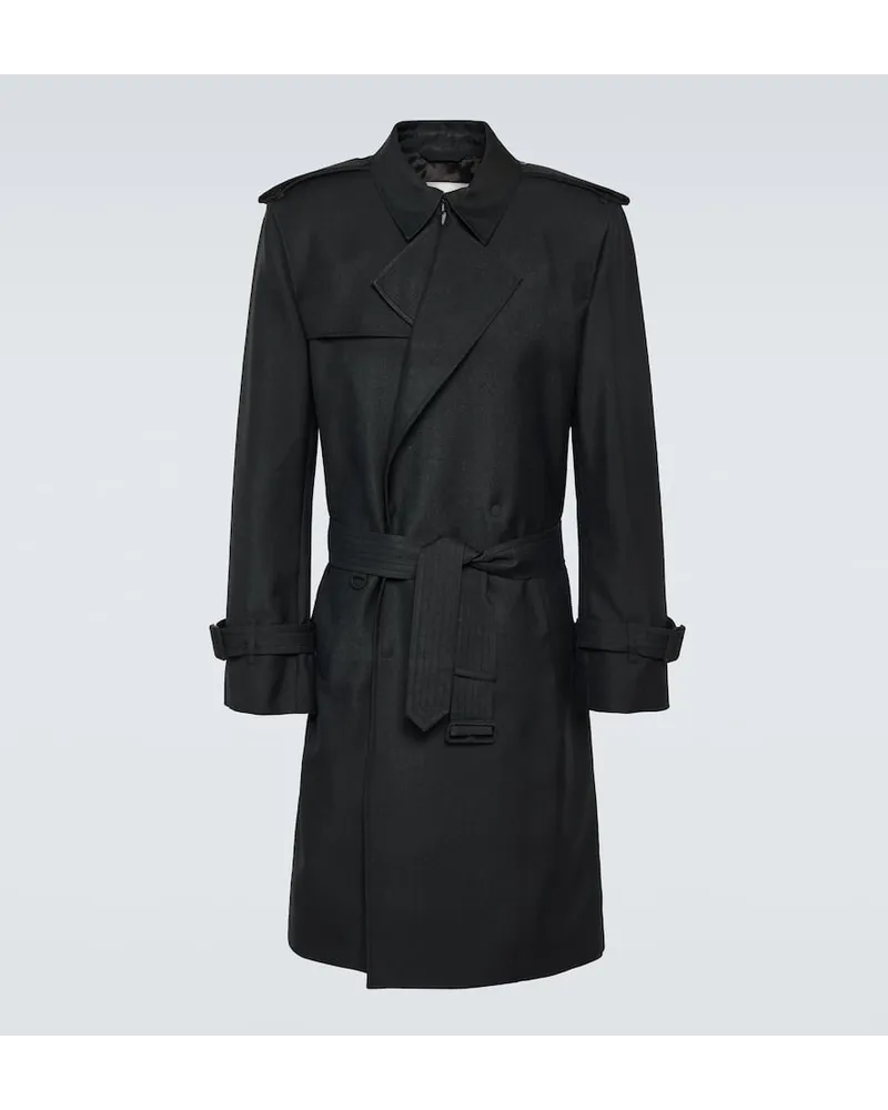 Burberry Trenchcoat aus einem Seidengemisch Schwarz