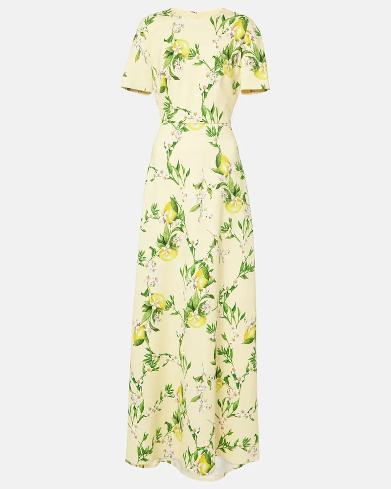 Monique Lhuillier Maxikleid Gelb