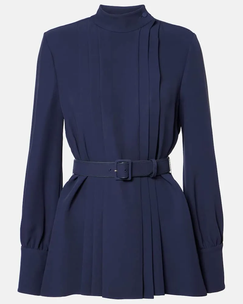 Valentino Garavani Bluse aus Cady Couture Blau