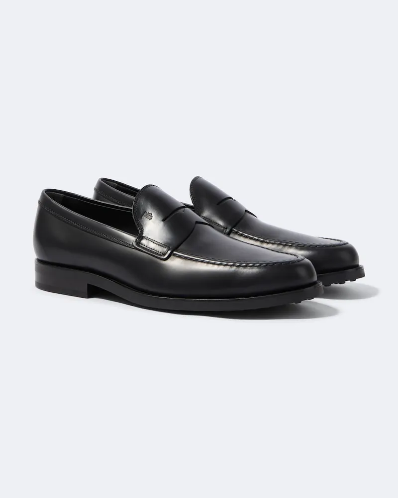TOD'S Loafers aus Leder Schwarz