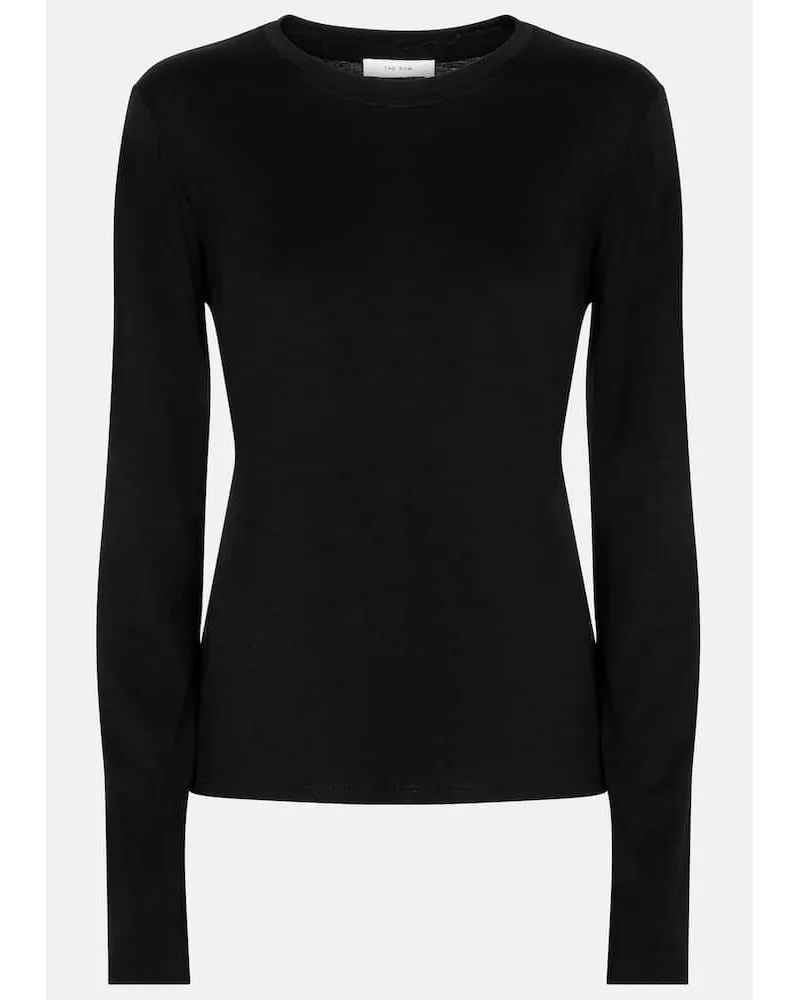 The Row Longsleeve Shermann aus Baumwolle Schwarz