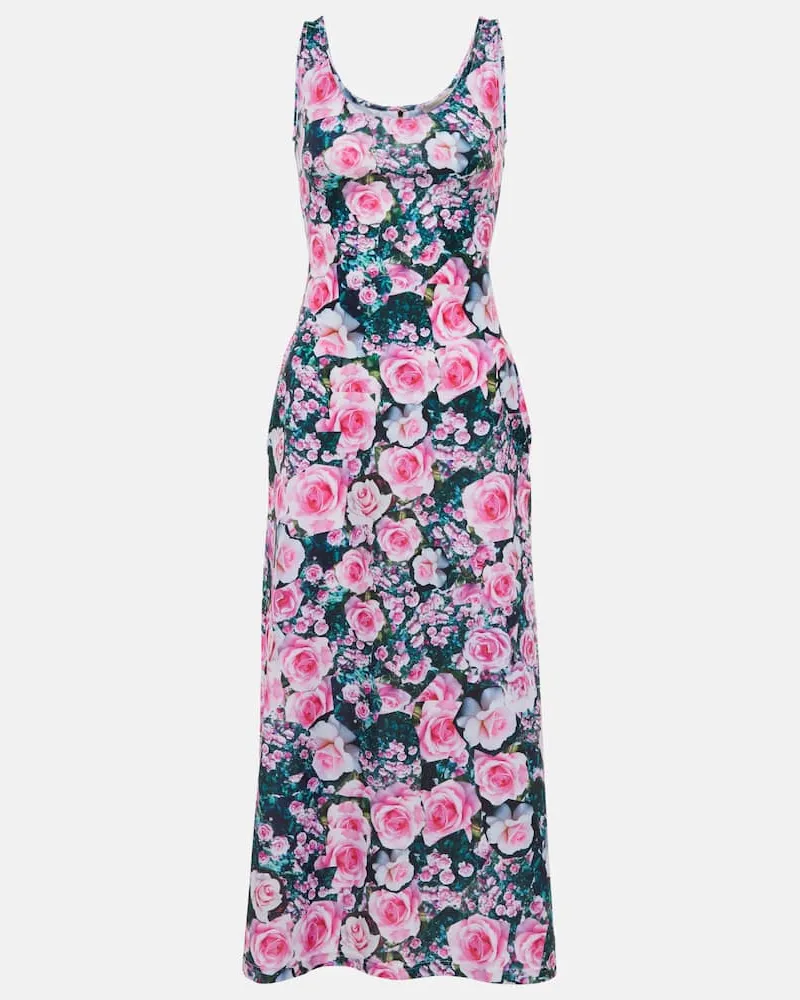 Christopher Kane Bedrucktes Midikleid Multicolor