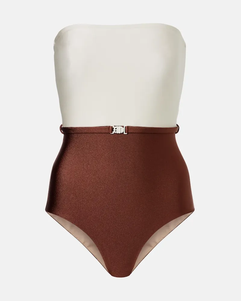 Adriana Degreas Badeanzug Bicolor Braun