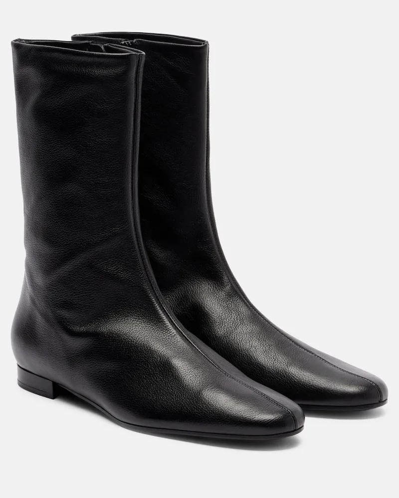 Totême Stiefel aus Leder Schwarz